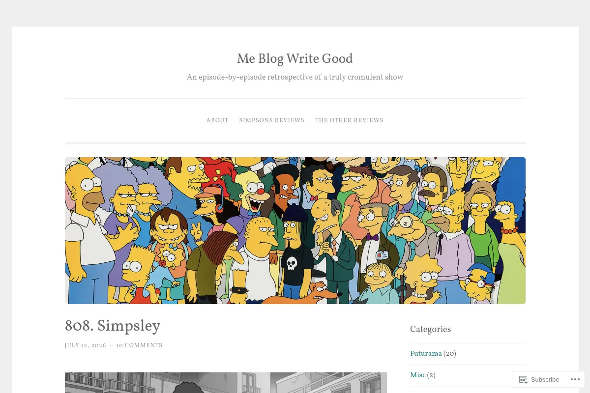 Me Blog Write Good