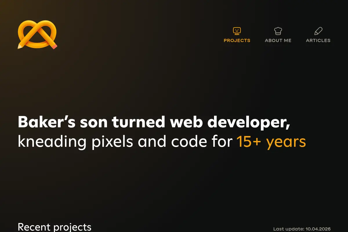 Baker's son turned web developer · Medienbäcker Thomas Günther
