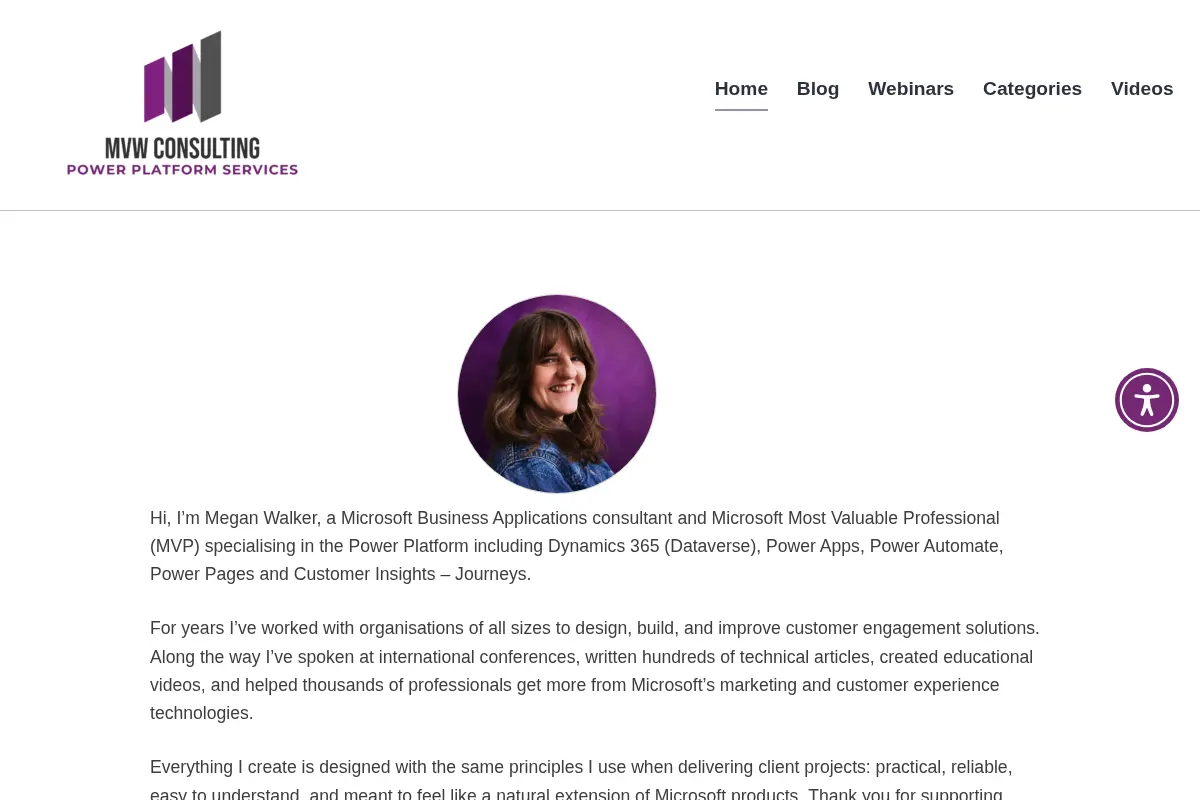 Megan V. Walker - Power Platform & D365 Blog