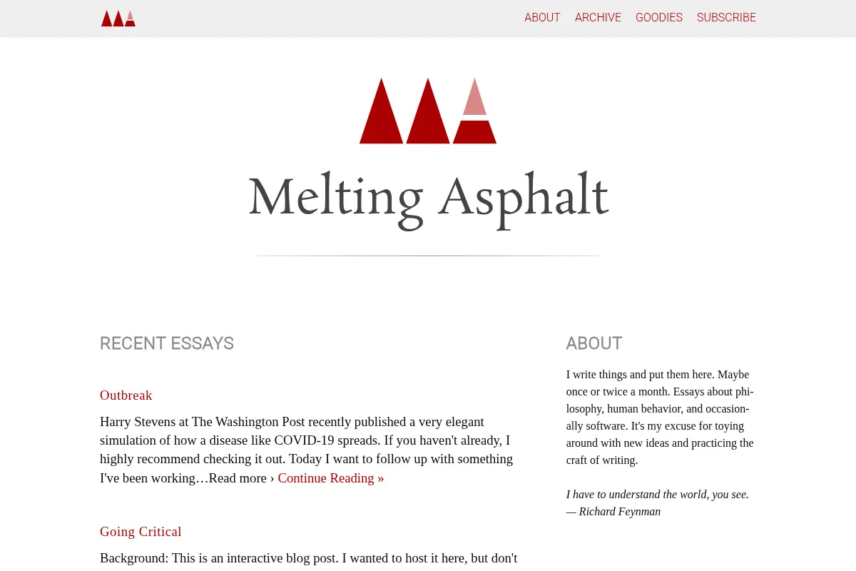 Melting Asphalt