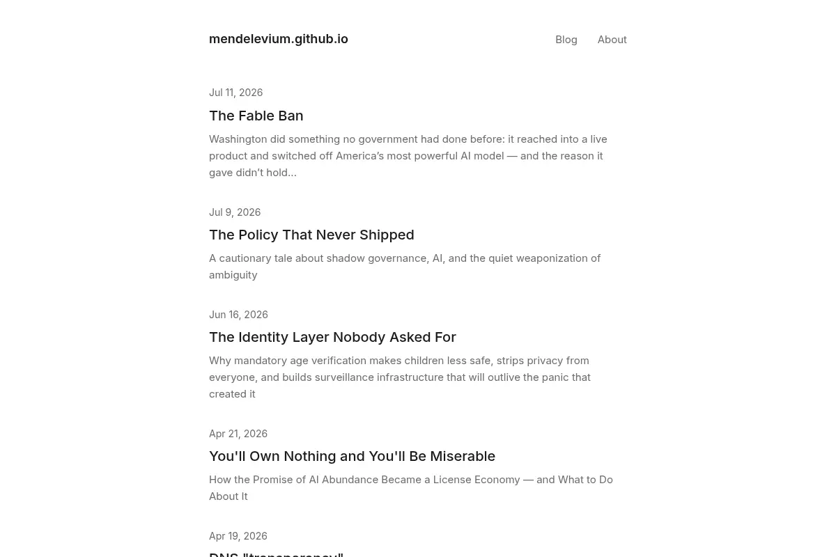 mendelevium.github.io