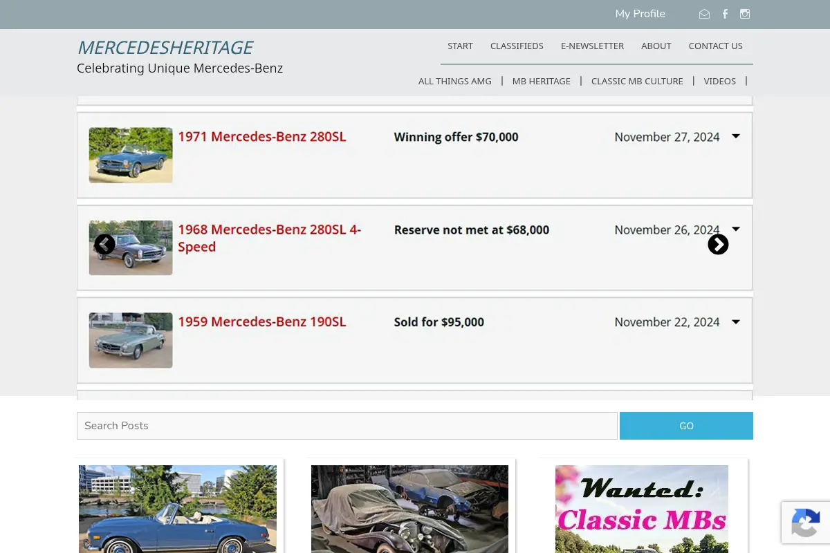 Classic Mercedes Cars and Information - MercedesHeritage