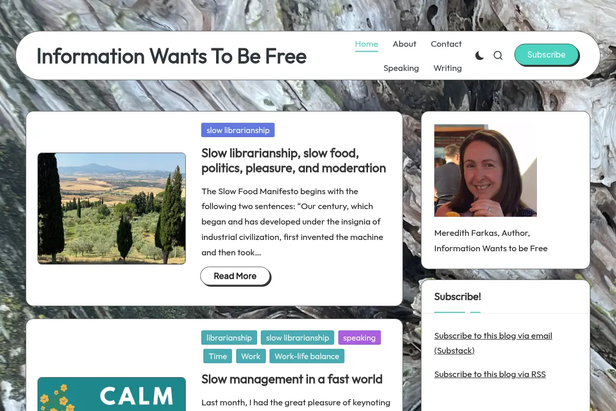 Information Wants To Be Free