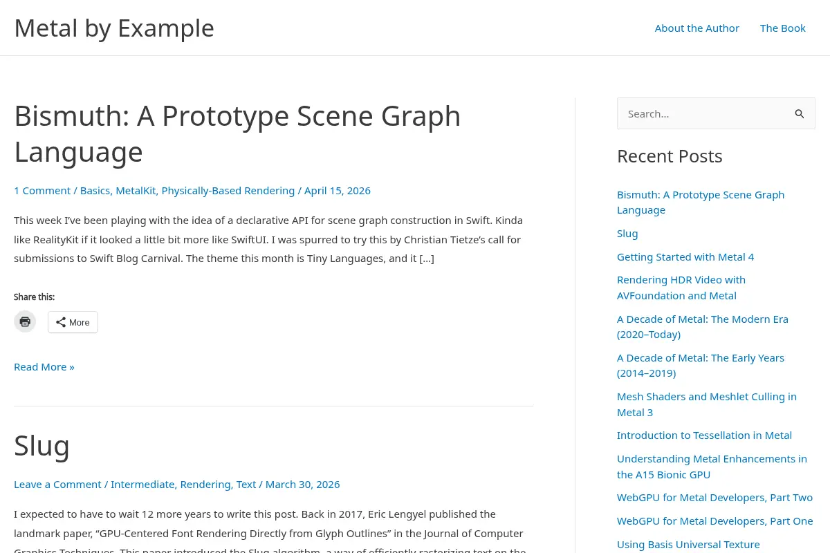 Metal by Example - High-performance GPU programming for Apple platforms