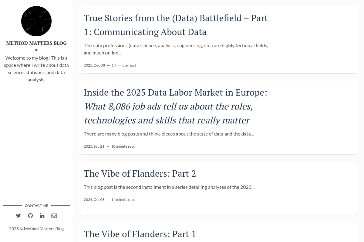 Method Matters Blog
