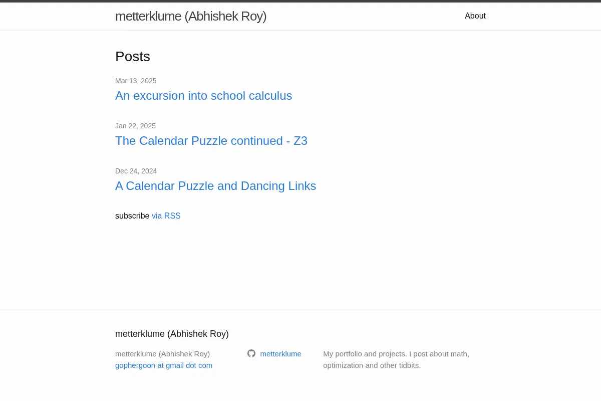 metterklume (Abhishek Roy)