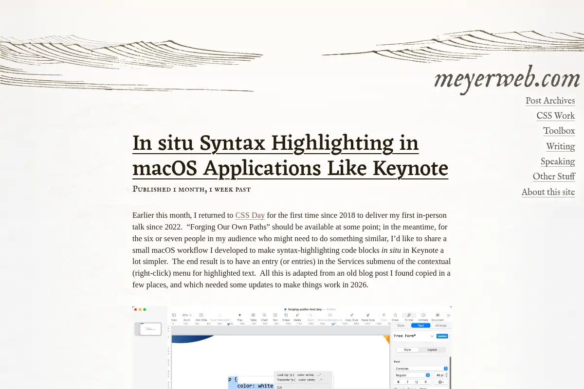 Eric Meyer's Web Site