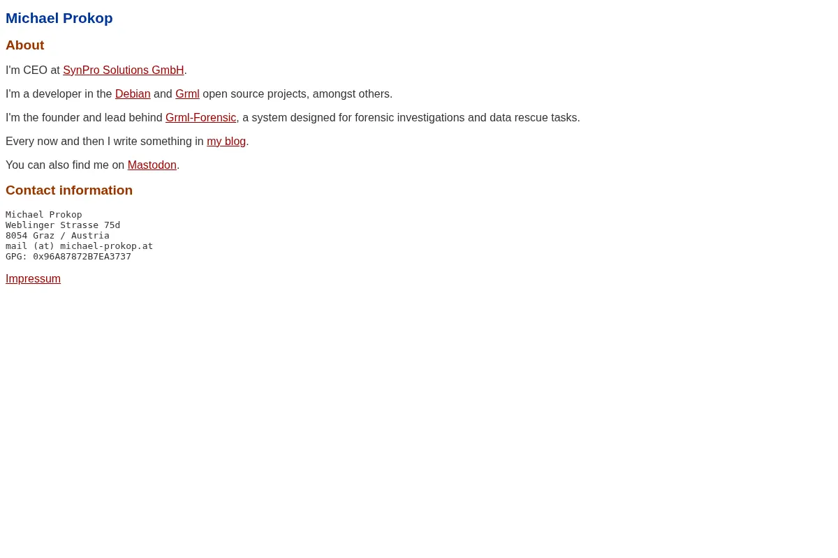 Michael Prokop - Homepage