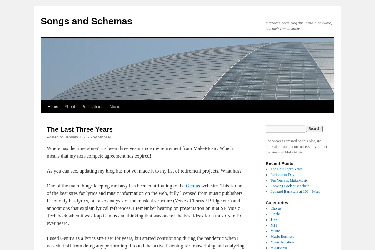 Songs and Schemas