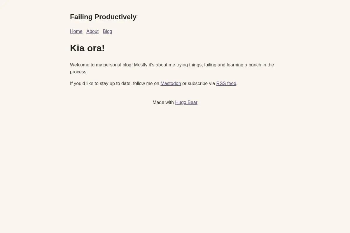 Failing Productively