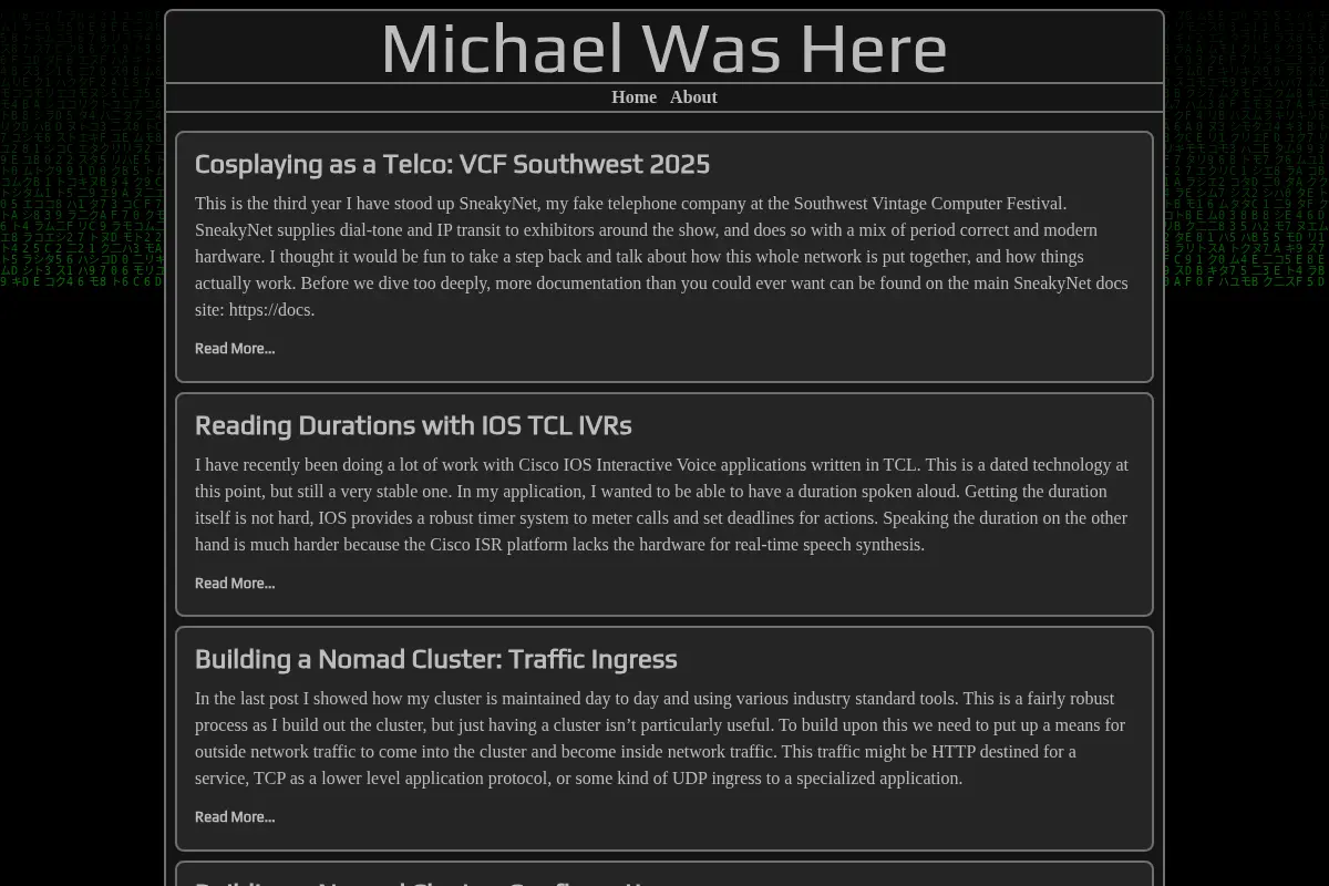 Michael Was Here