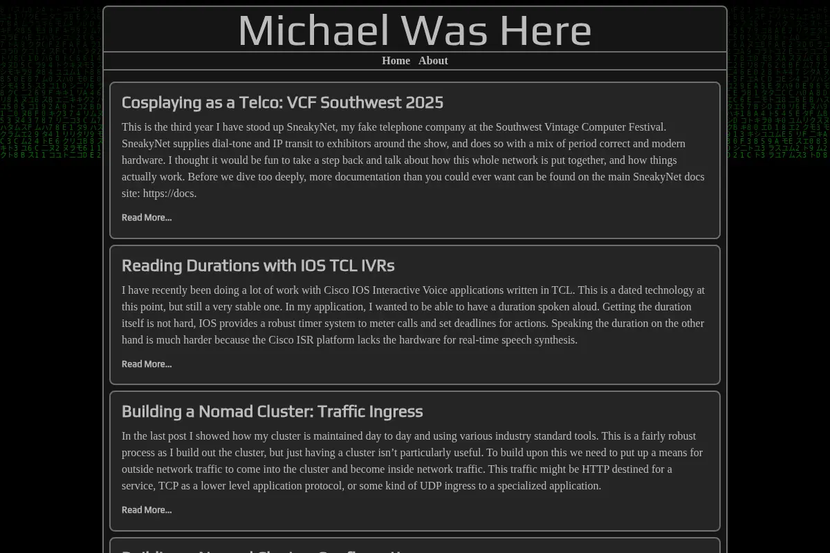 Michael Was Here
