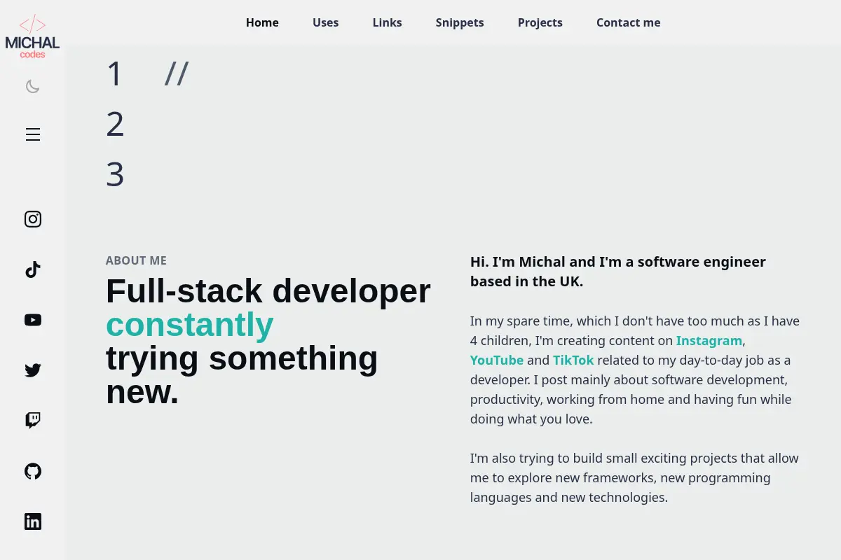 Michal Slepko - Software Developer, Content Creator