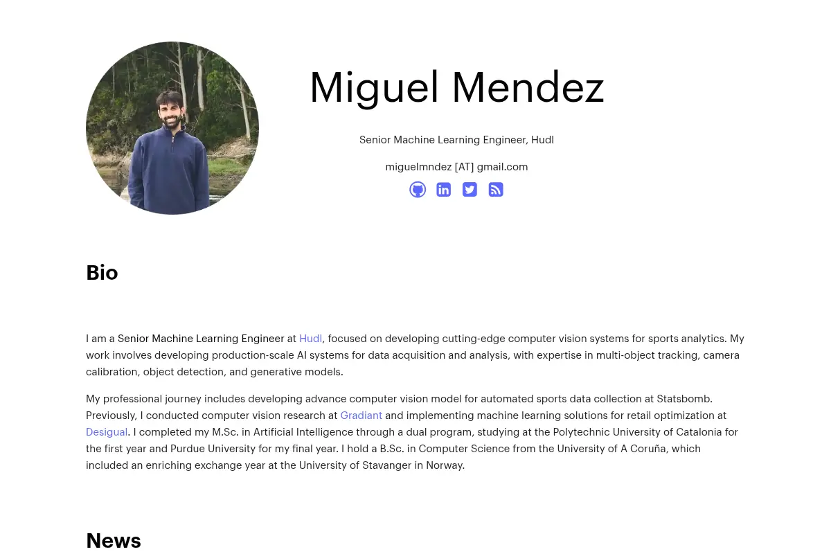 Miguel Mendez | Personal Webpage