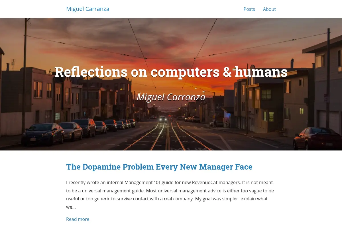 Miguel Carranza - Reflections on computers & humans