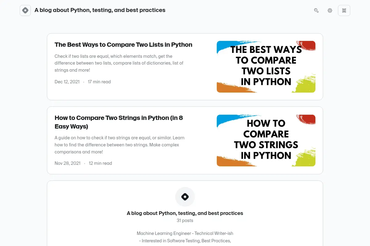 A blog about Python, testing, and best practices
