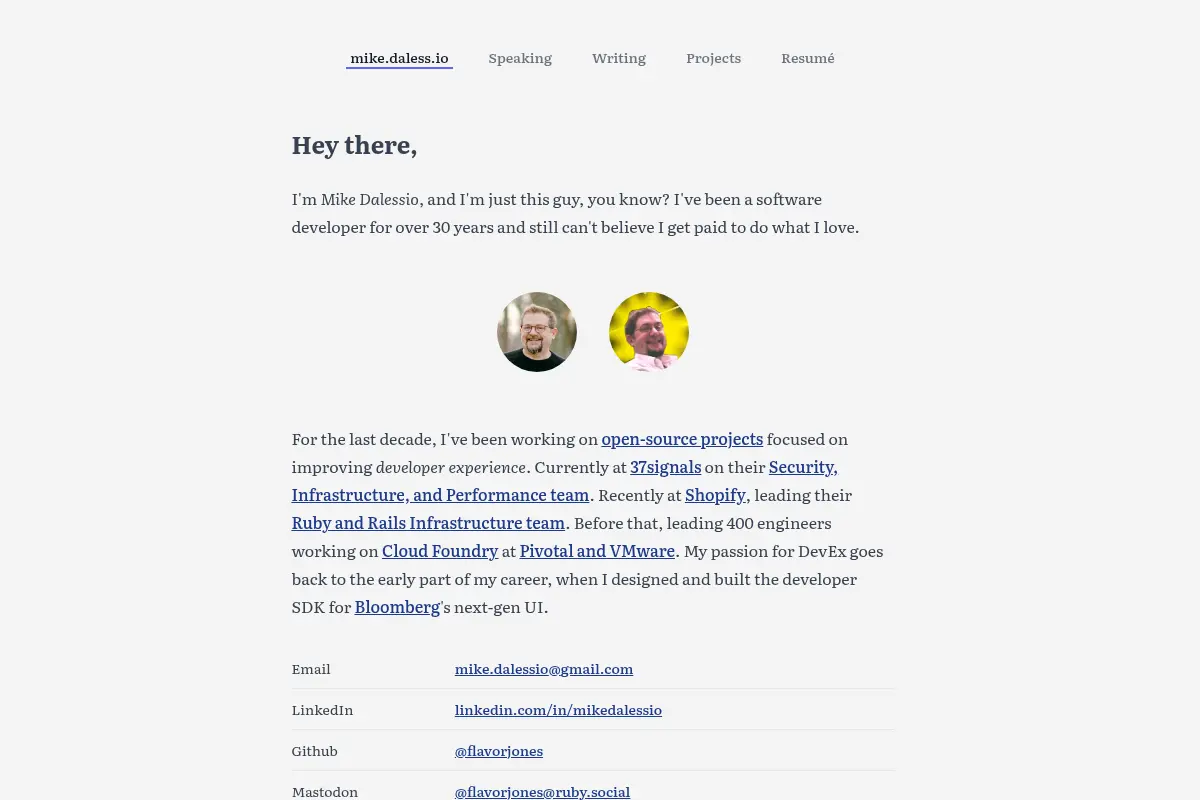 Mike D'Alessio's Personal Site