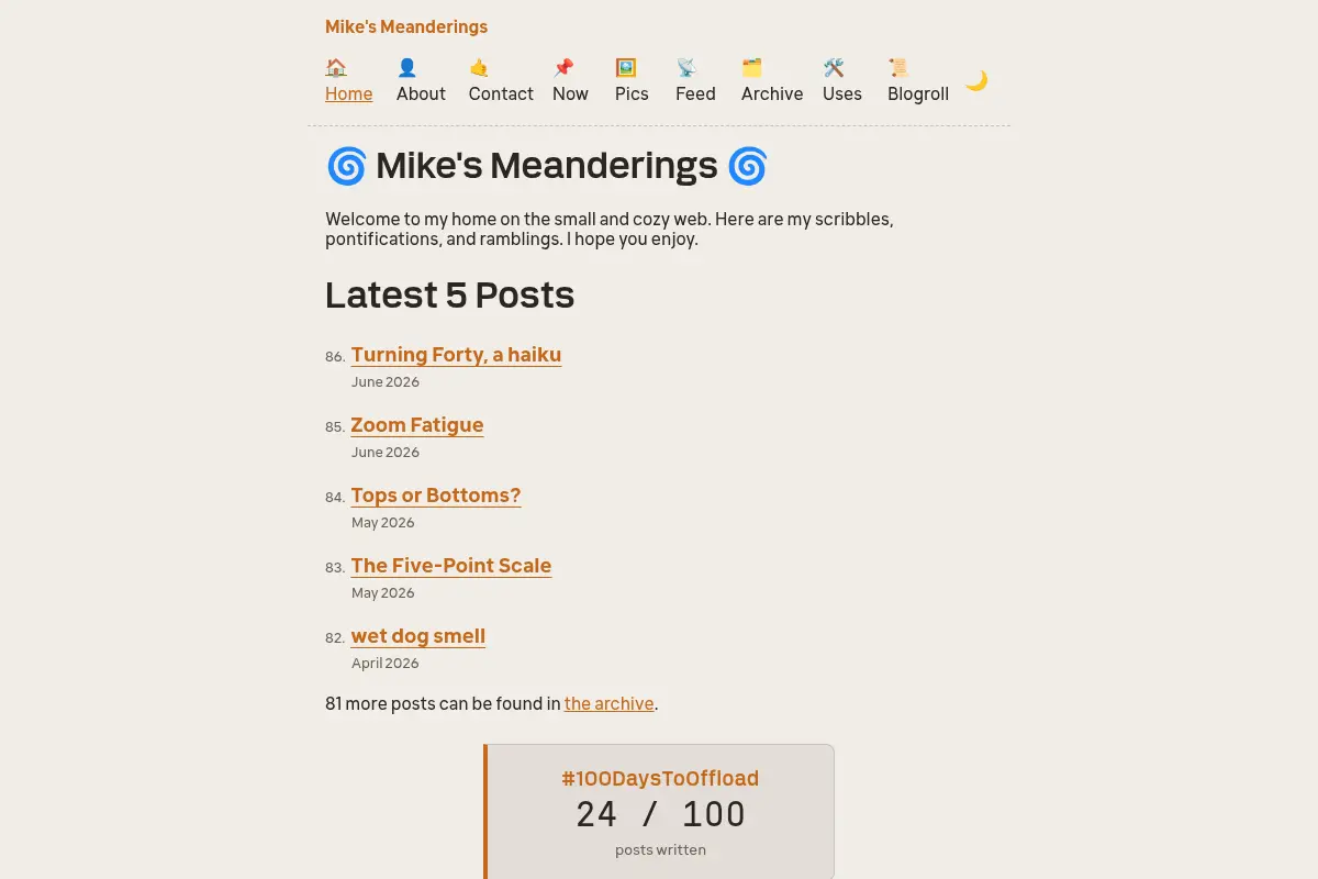 Mike's Meanderings