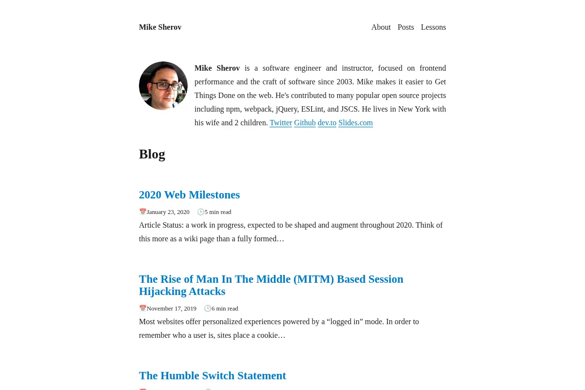 mike.sherov.com | Mike Sherov