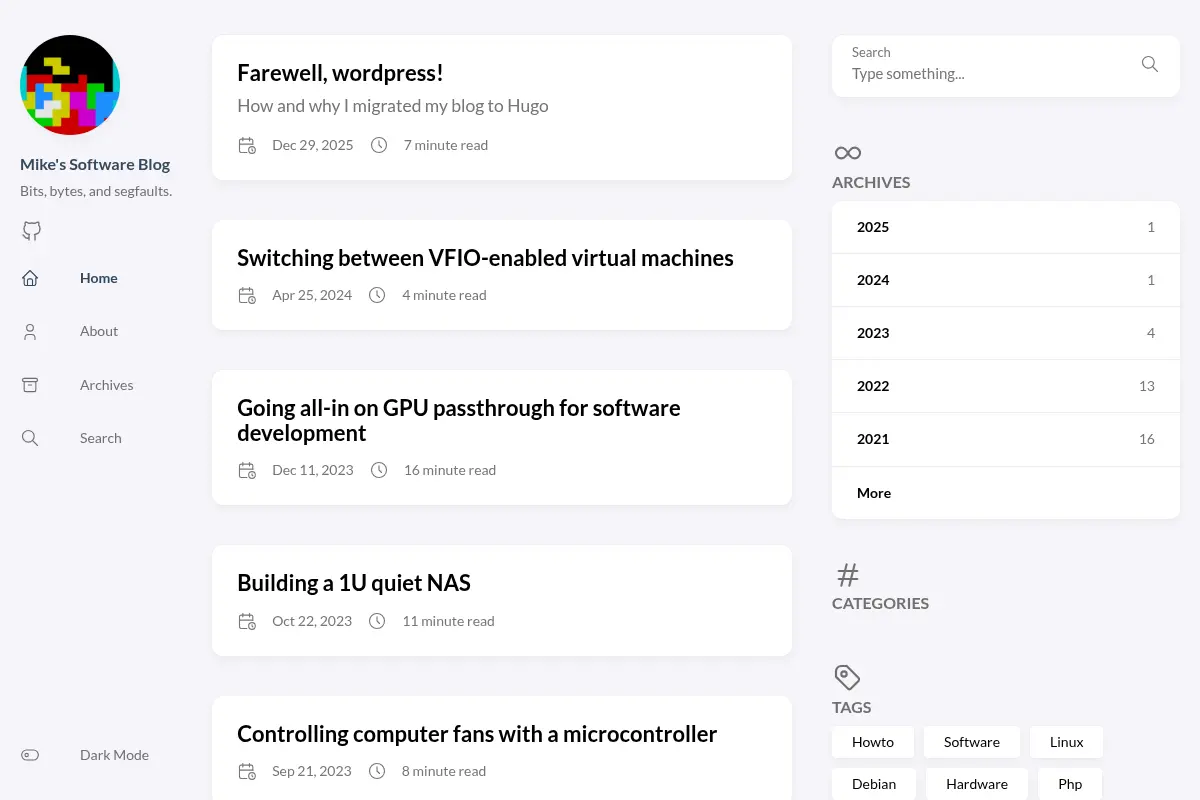 Mike's Software Blog