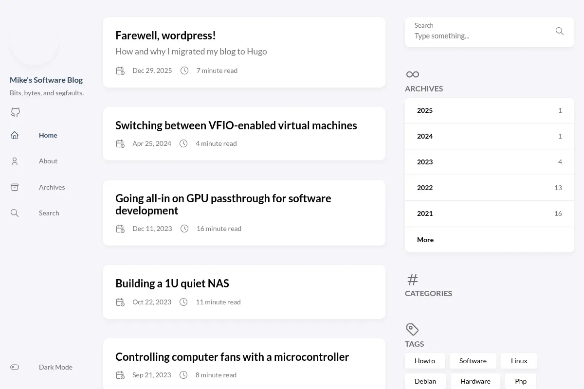 Mike's Software Blog