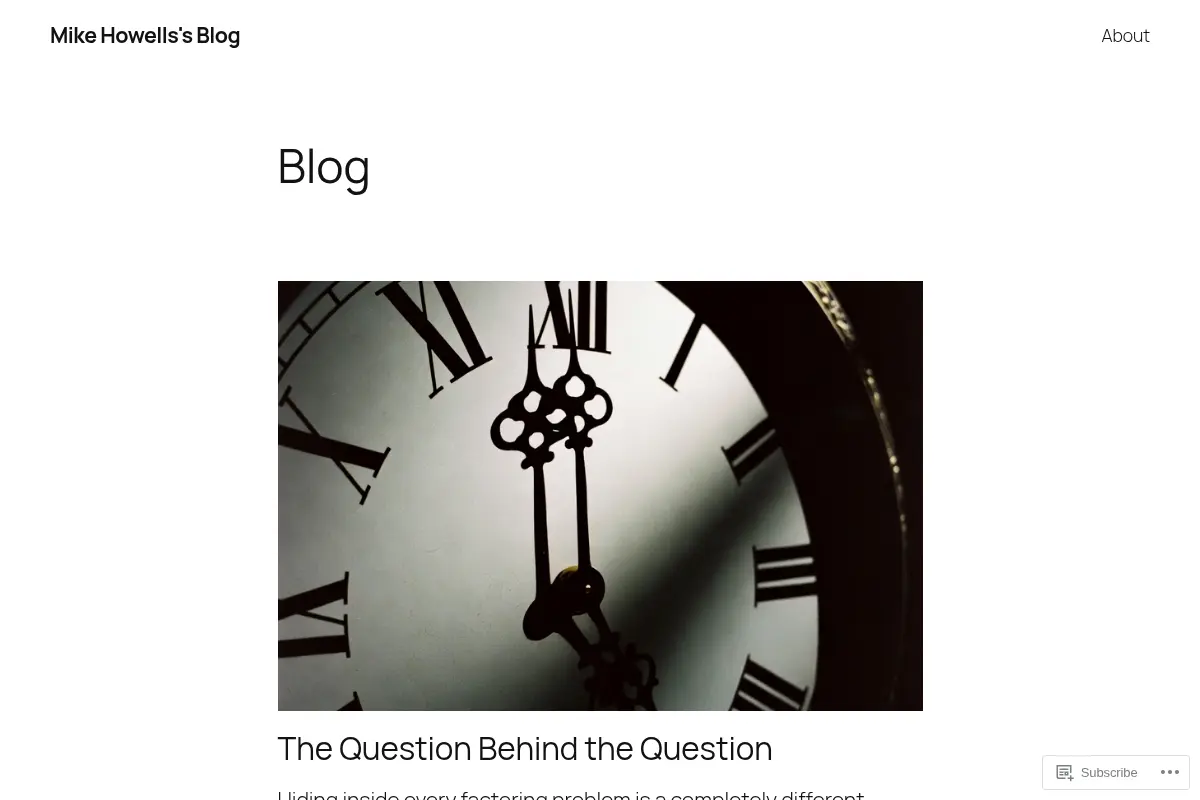 Mike Howells's Blog – Writing about energy, technology, and the systems behind everyday life