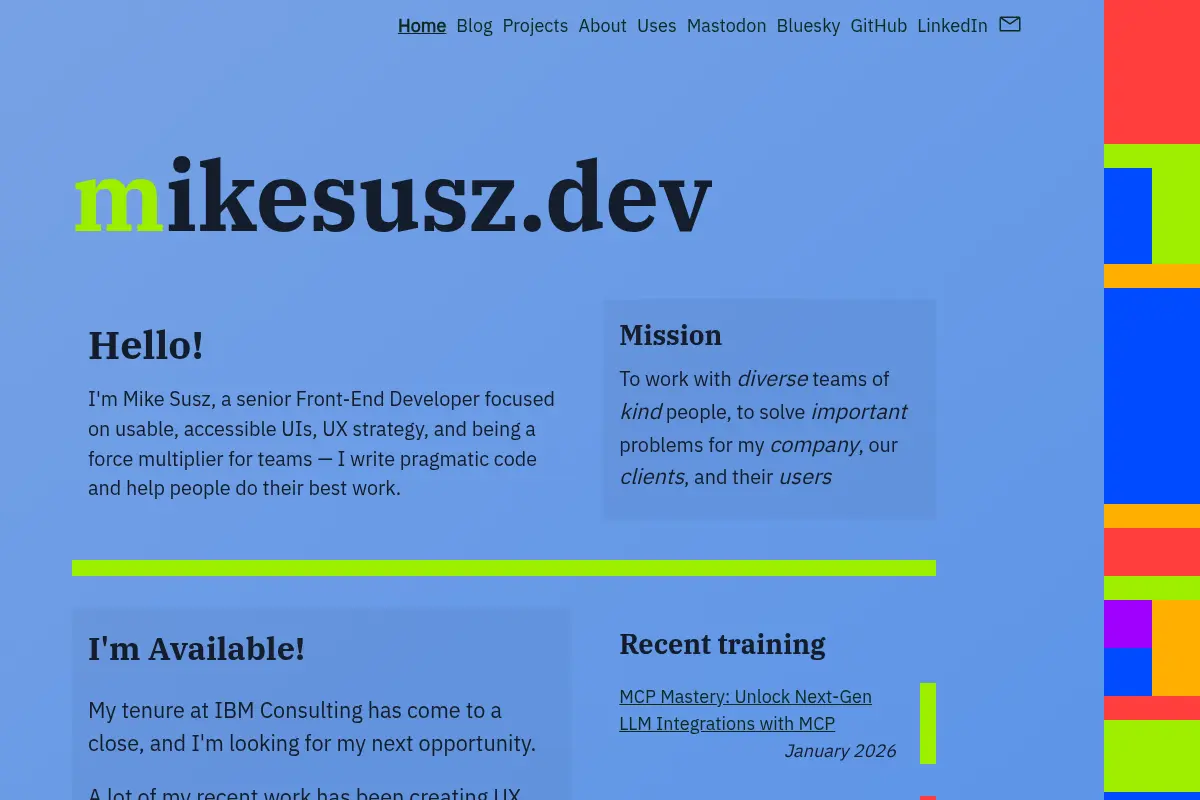 Mike Susz - Front End Developer