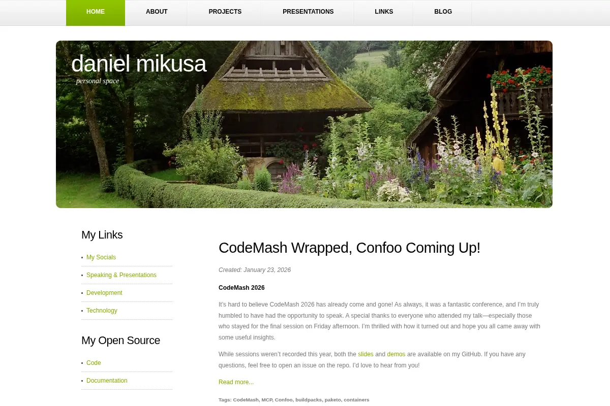 Daniel Mikusa's Personal Site