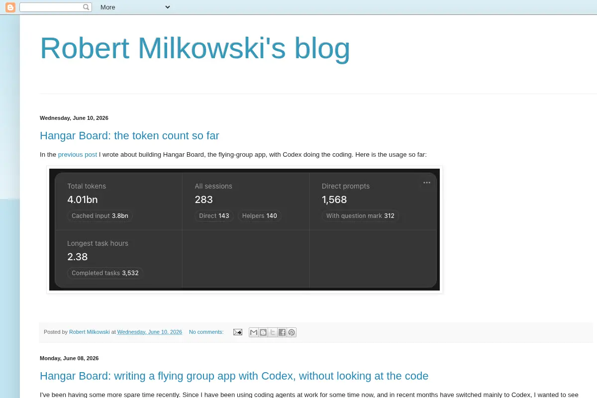 Robert Milkowski's blog