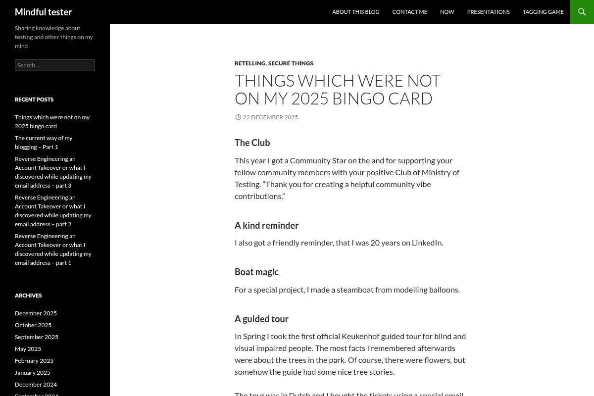 Mindful tester
