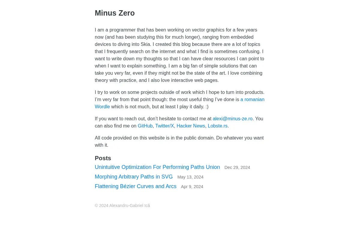 Minus Zero