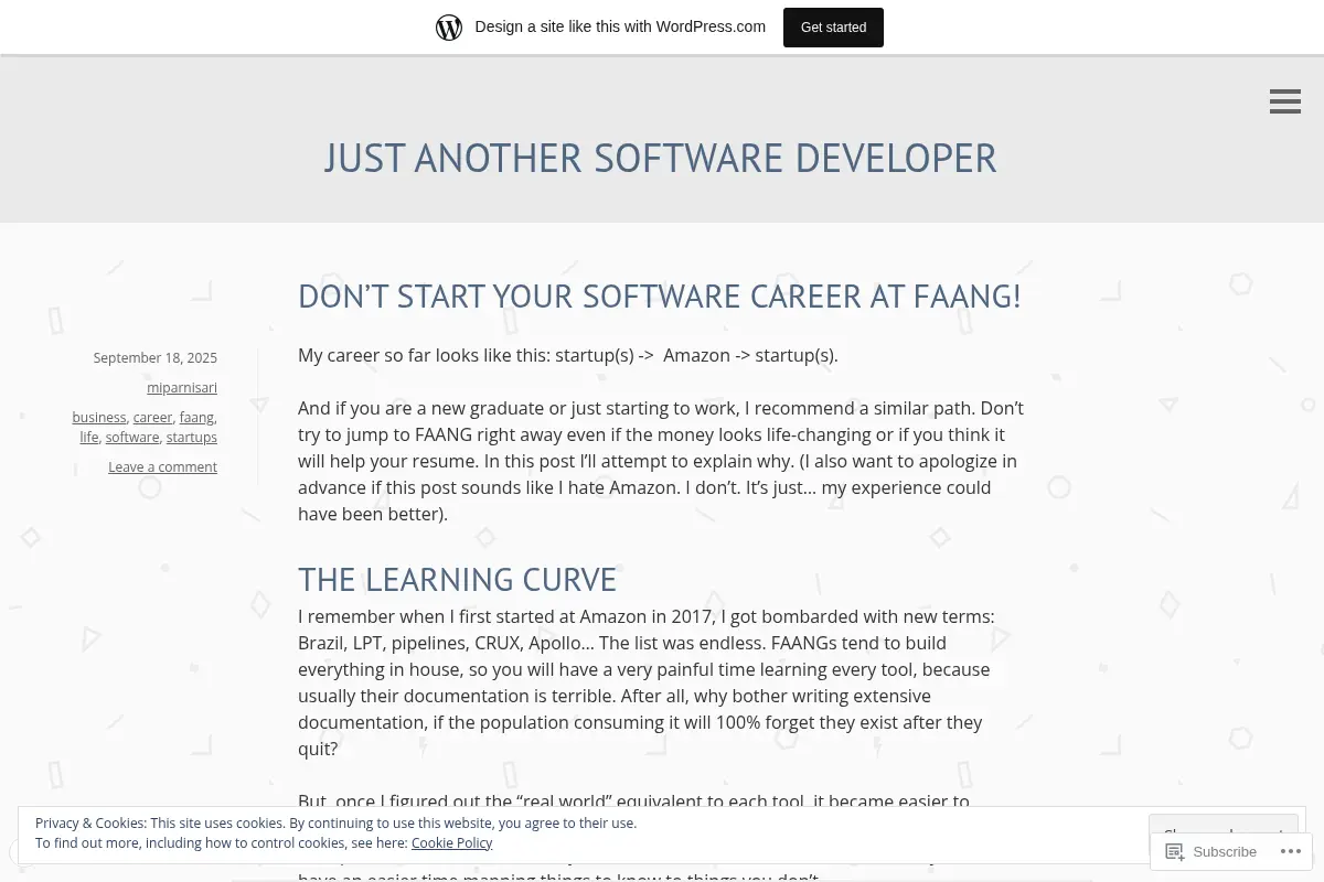 Just Another Software Developer
