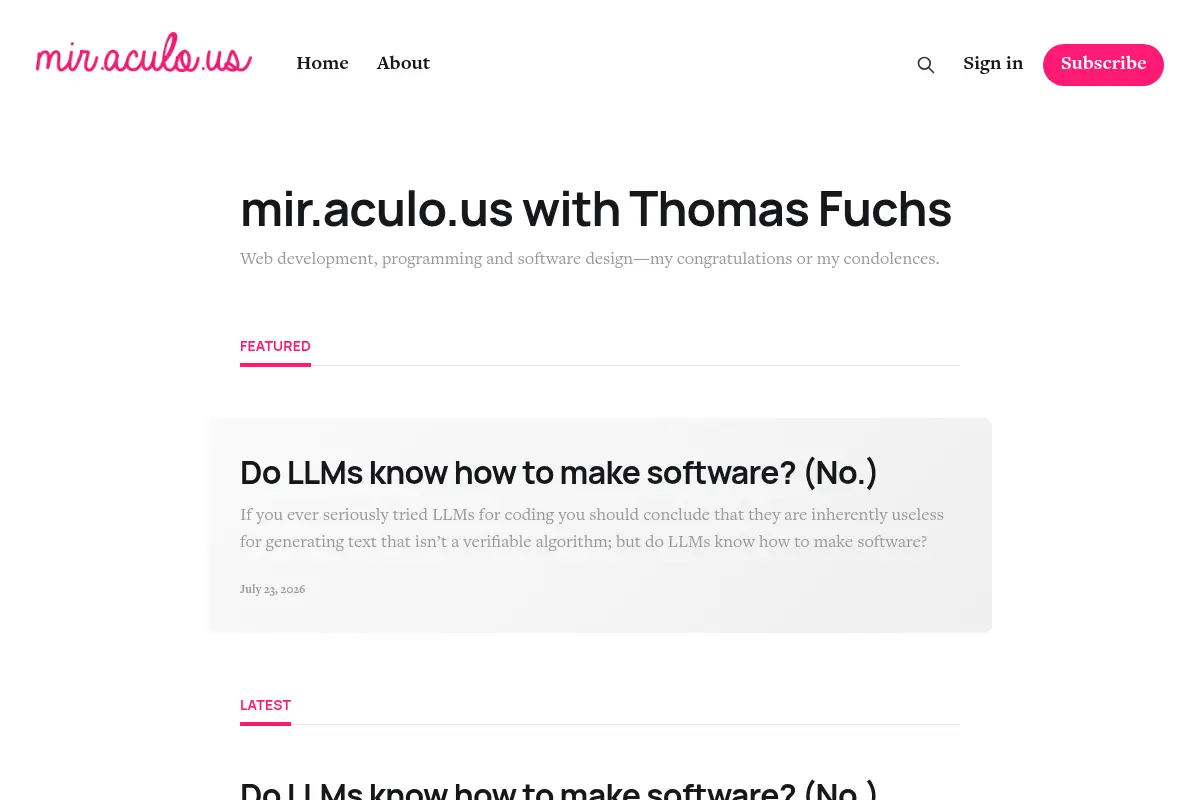 mir.aculo.us with Thomas Fuchs