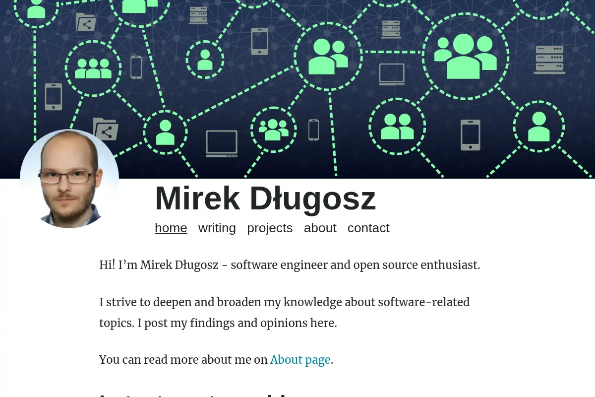 Mirek Długosz personal website