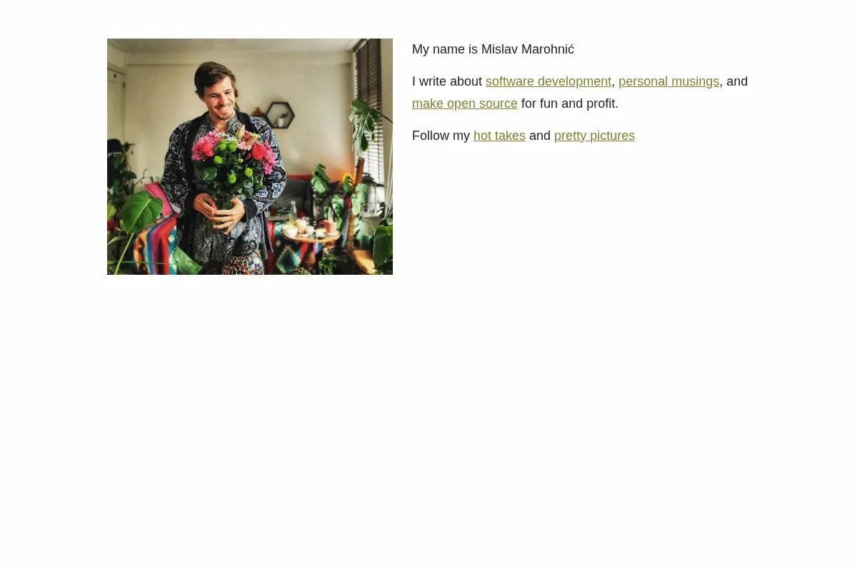 Mislav's website