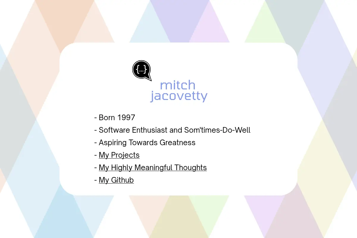 Mitch's Website