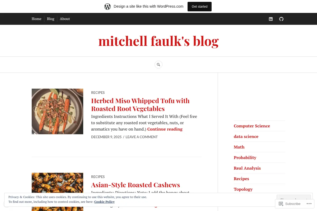 mitchell faulk's blog