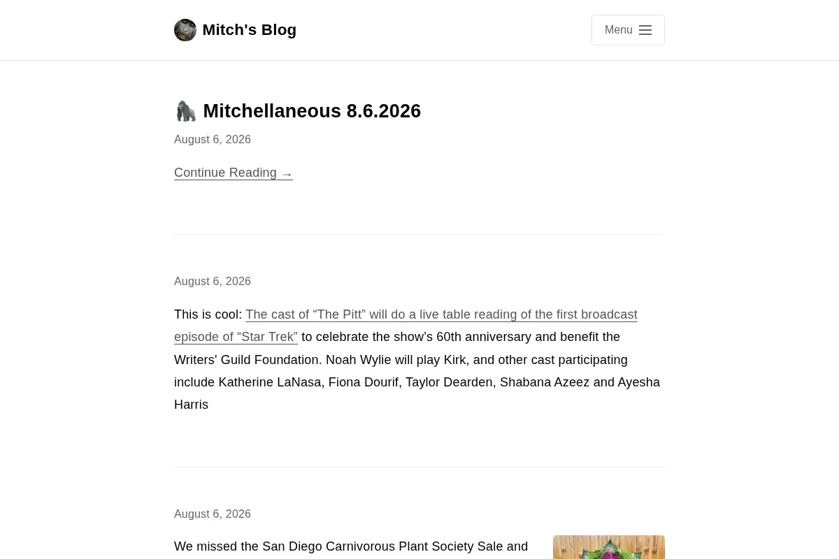 Mitch's Blog