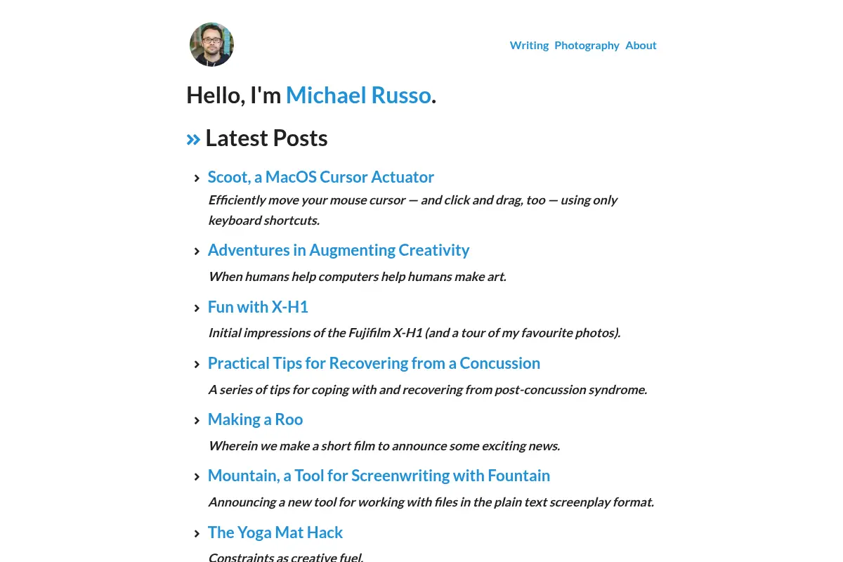 Michael Russo's Blog