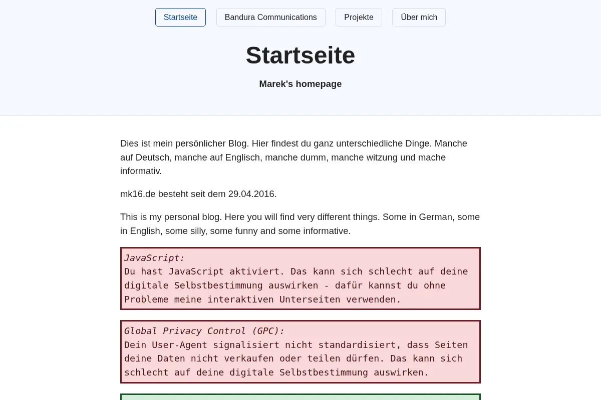 Marek's homepage