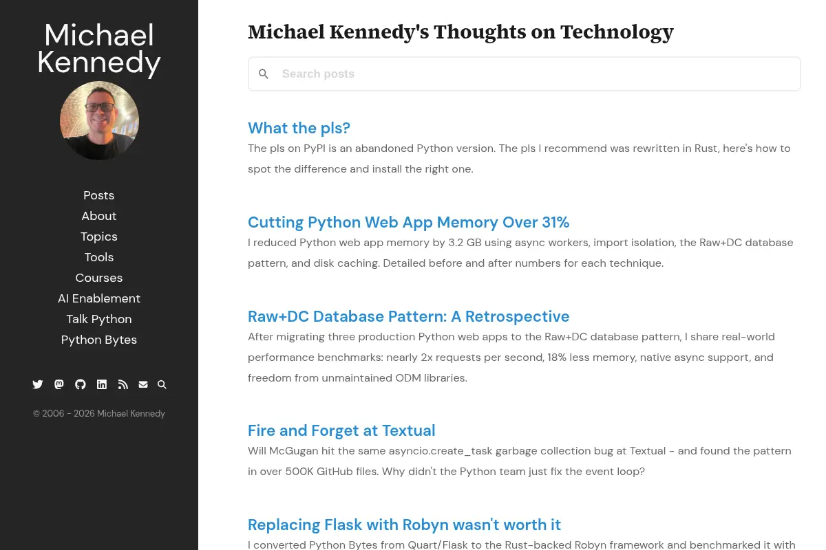 Michael Kennedy's Thoughts on Technology