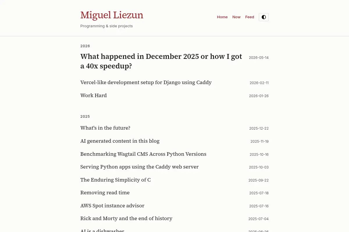 Miguel Liezun - Programming, Side Projects & Systems