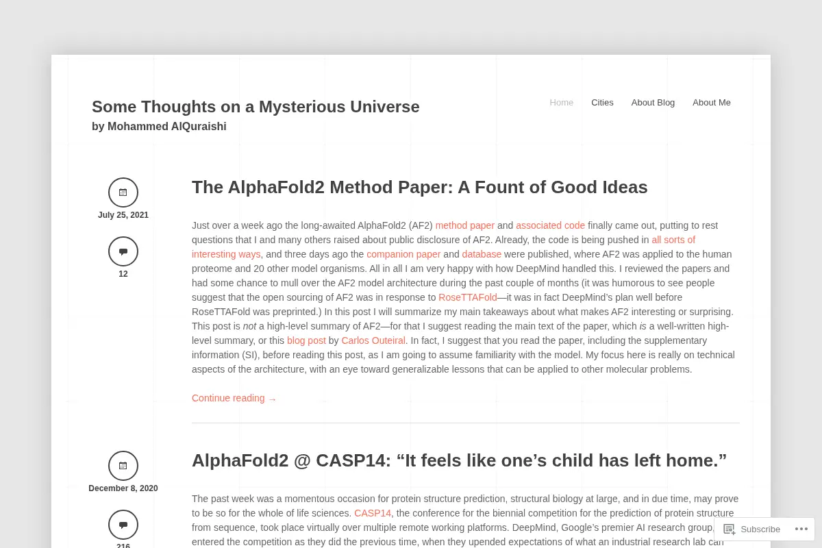 Some Thoughts on a Mysterious Universe