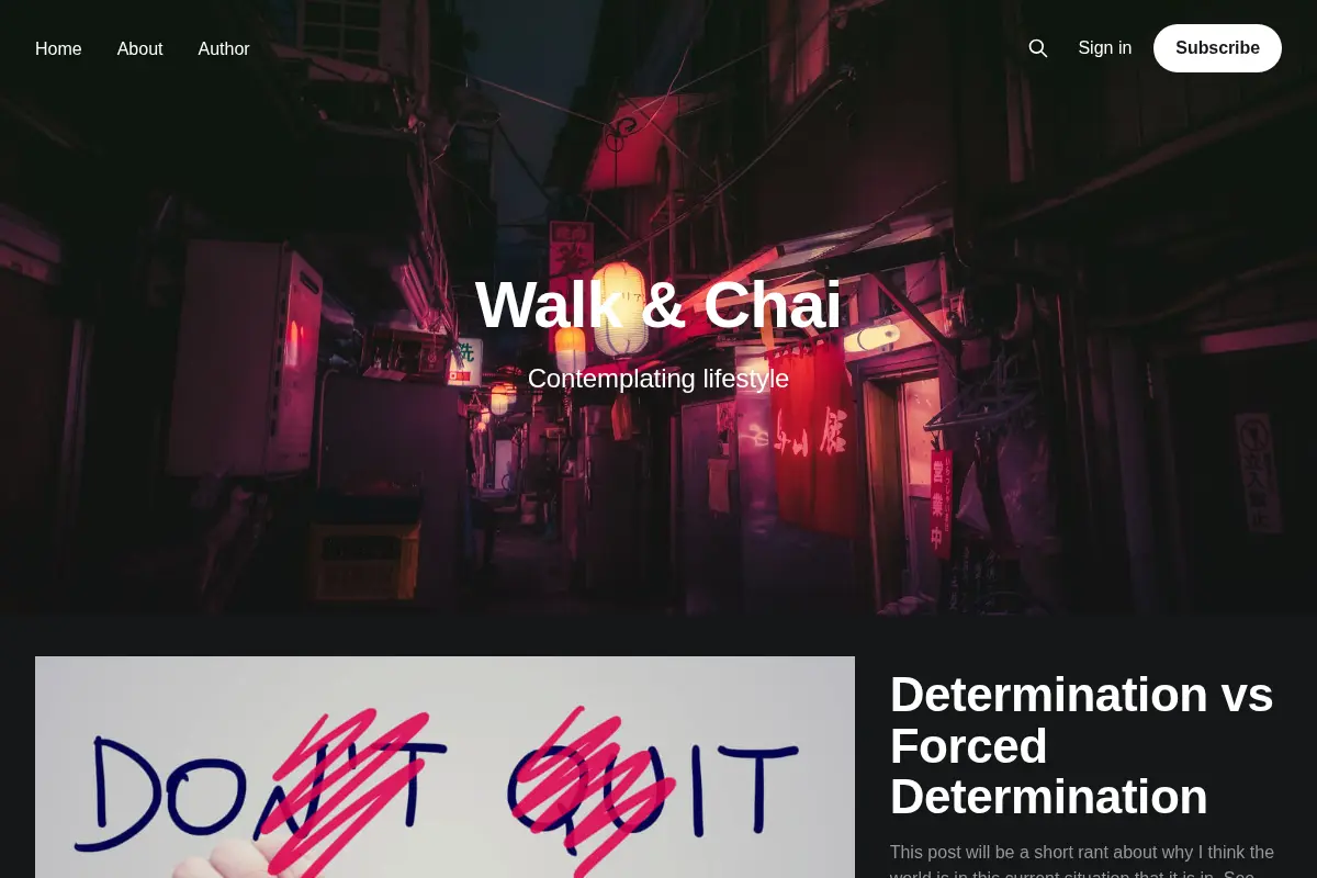 Walk & Chai