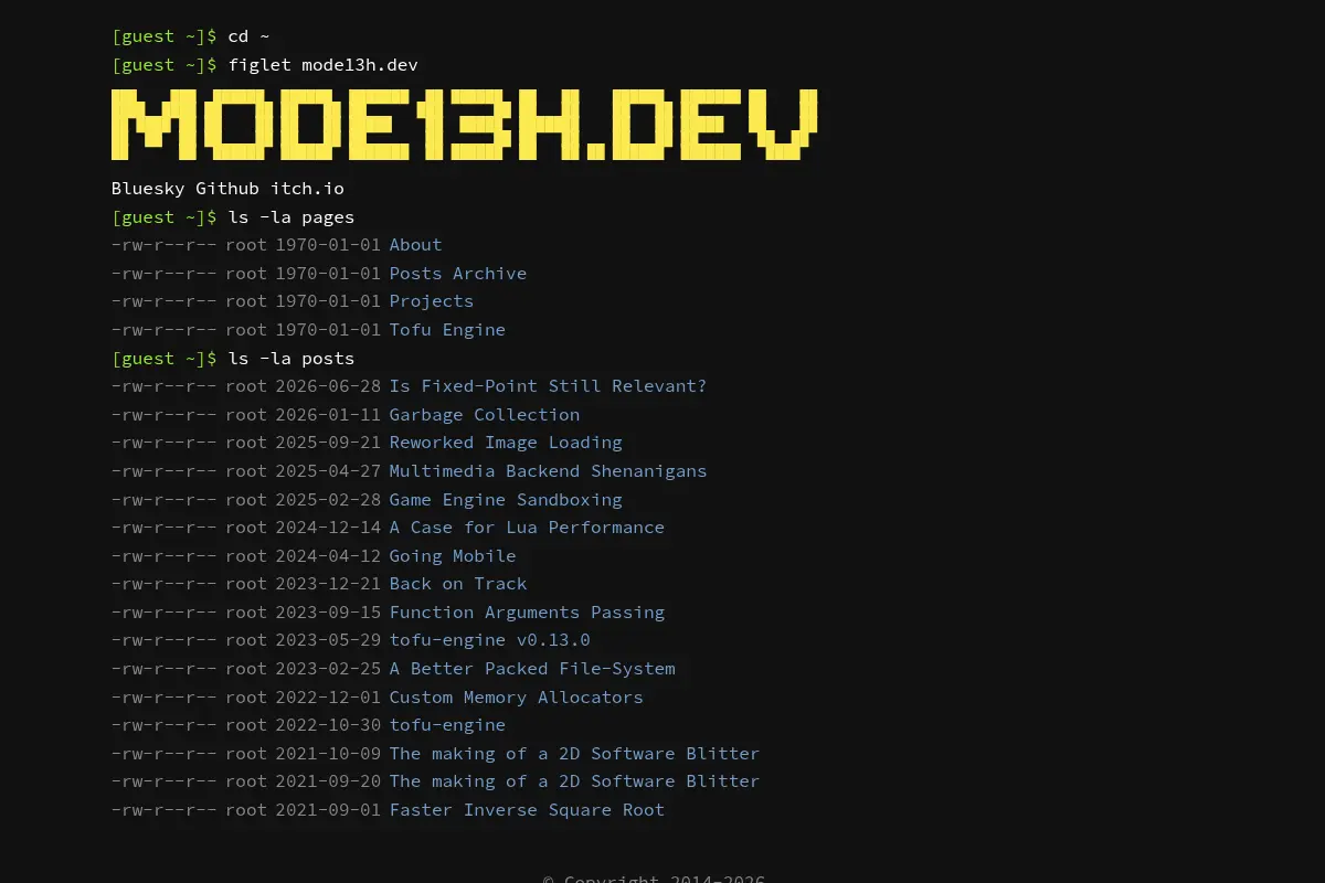 dev>mode13h