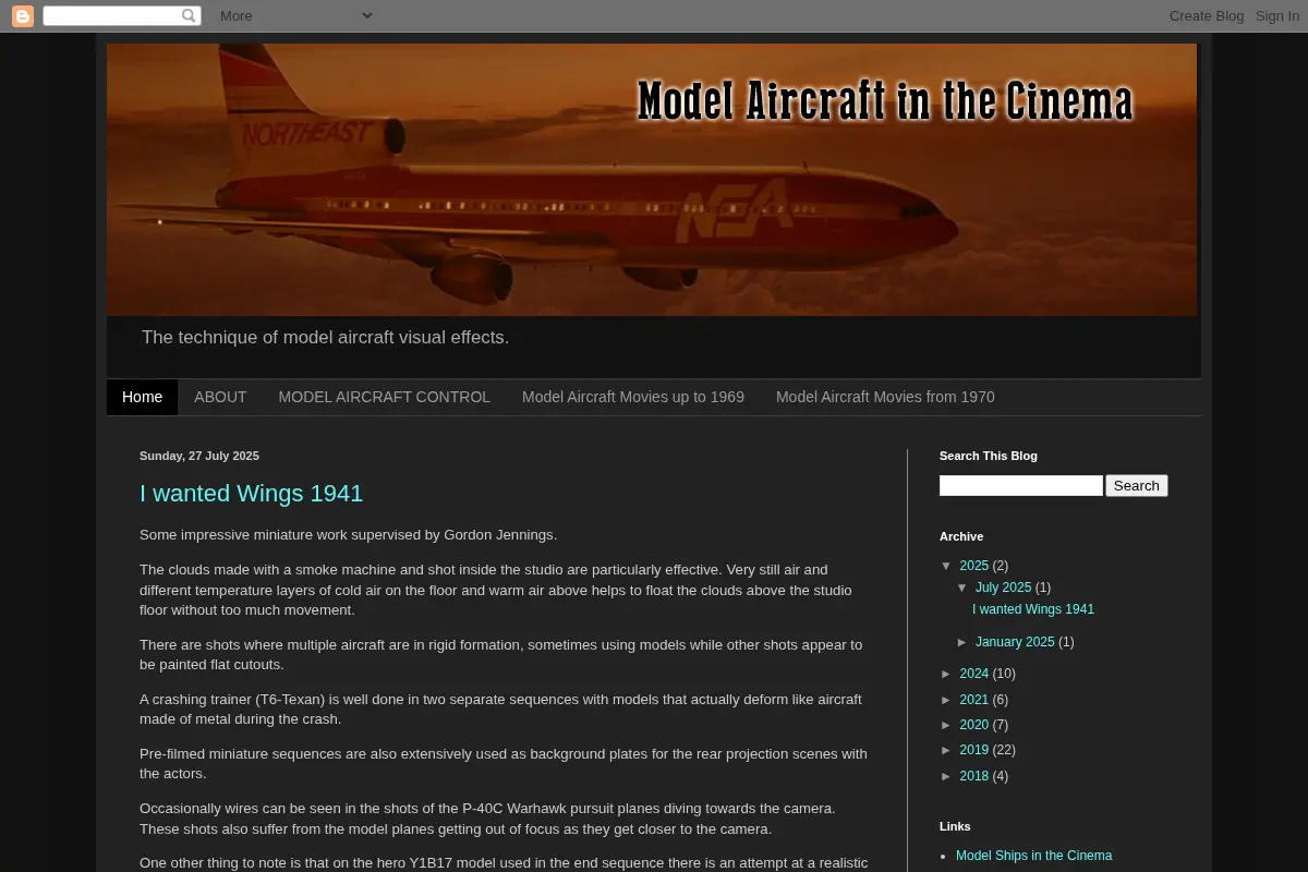 Model Aircraft in the Cinema