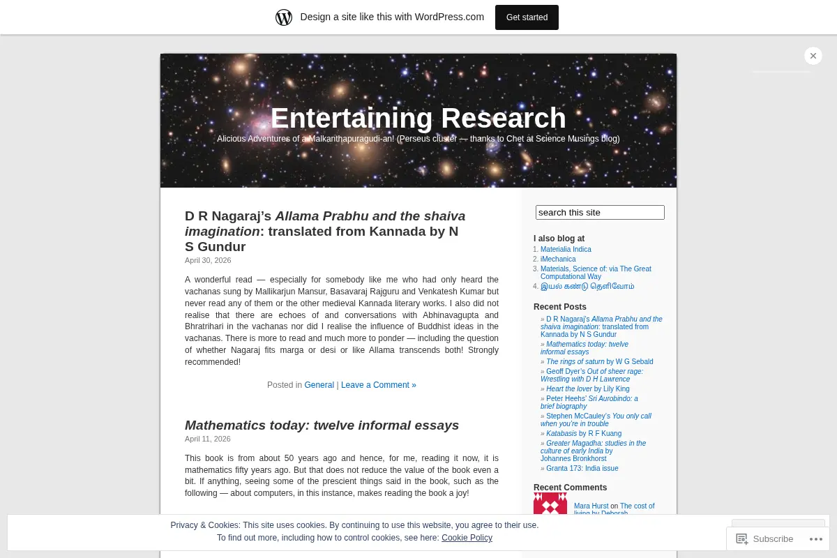 Entertaining Research