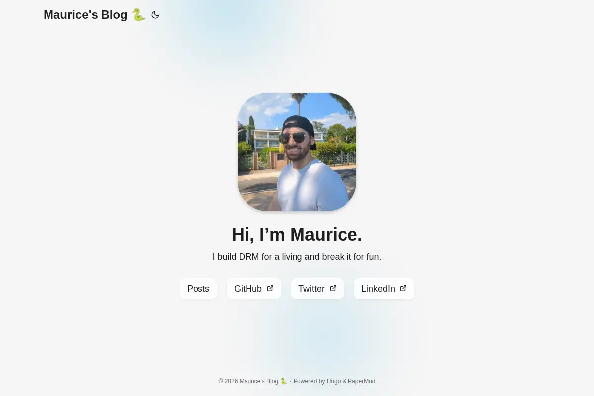 Maurice's Blog 🐍