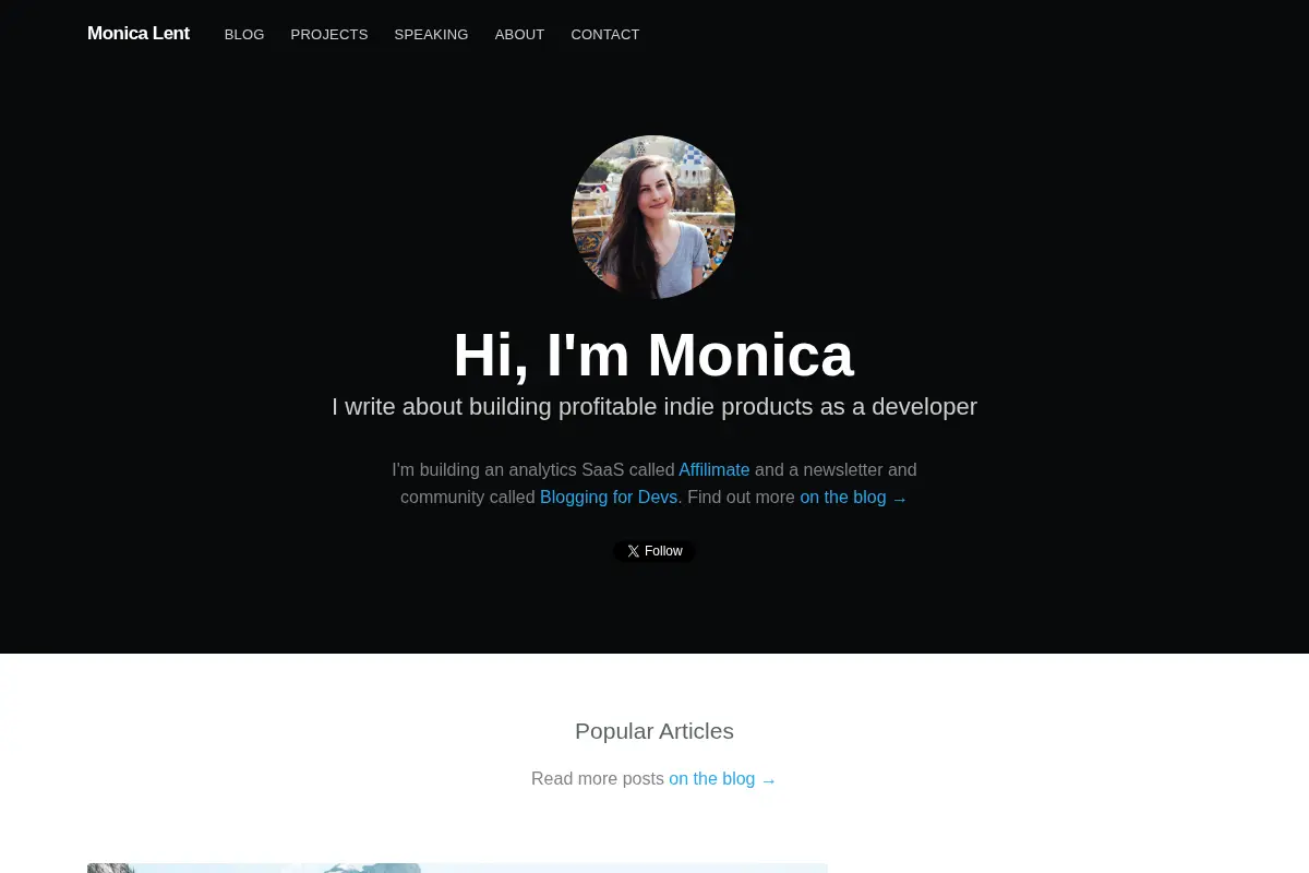 Monica Lent's Website