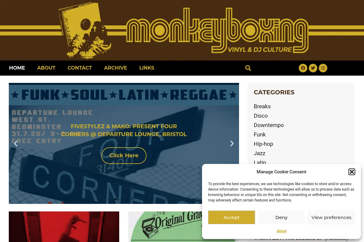 Monkeyboxing - Vinyl & DJ Culture